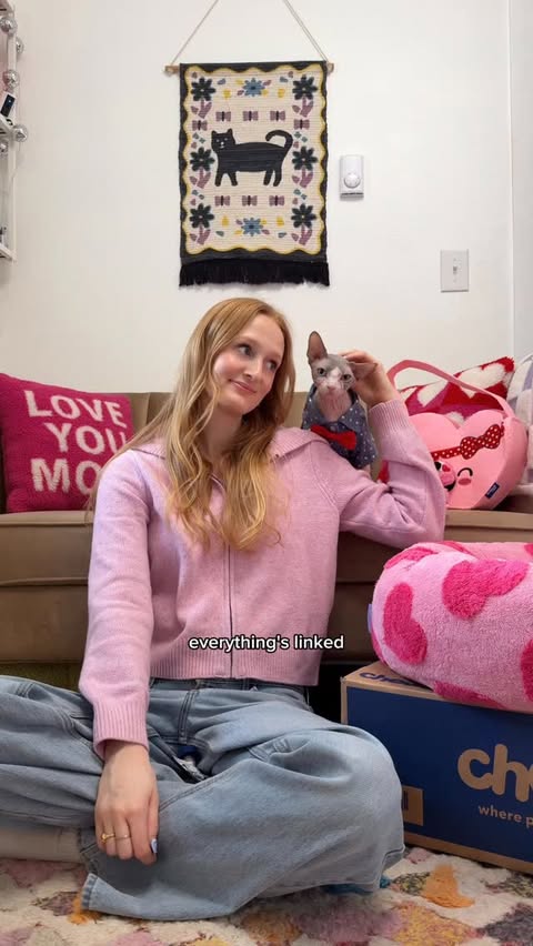 Instagram post by @lindseykuzmin for Chewy. Caption reads: Thanks @chewy for helping Marshall with his very....