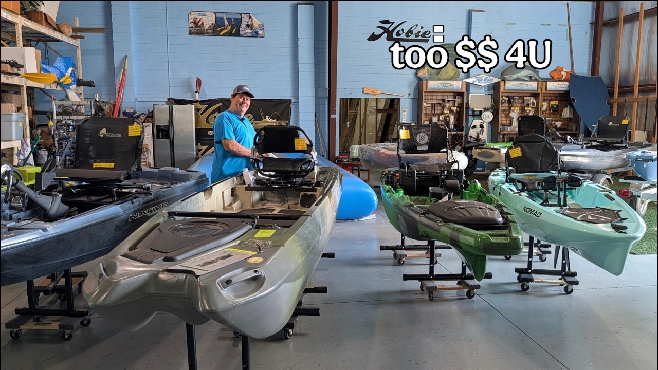 YouTube post by @AliexFolgueira for Piscifun. Caption reads: Best Kayak You Can Buy at Every Budget.