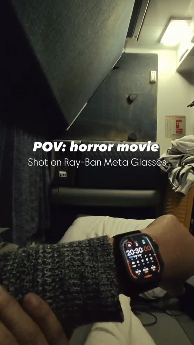 Instagram post by @blake.ridder for Ray-Ban. Caption reads: So yea I shot this a while ago. @raybanmeta didn’t....