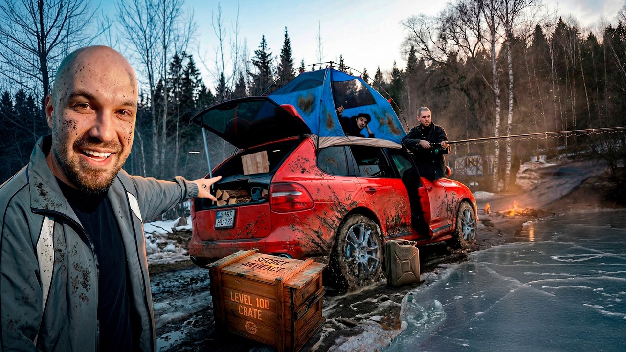 YouTube post by @dubrovskiy-syndicate for Pro Business. Caption reads: Выживи 7 Дней ВЗАПЕРТИ в тачке - забери её себе.