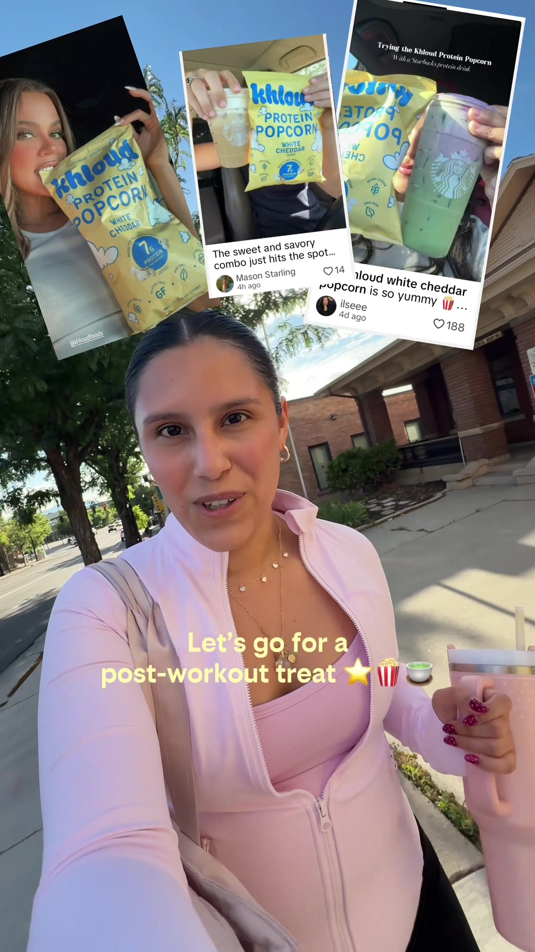 TikTok post by @romiidawson for Khloud. Caption reads: [...] the best snack and drink combo 🍵🙂‍↔️....