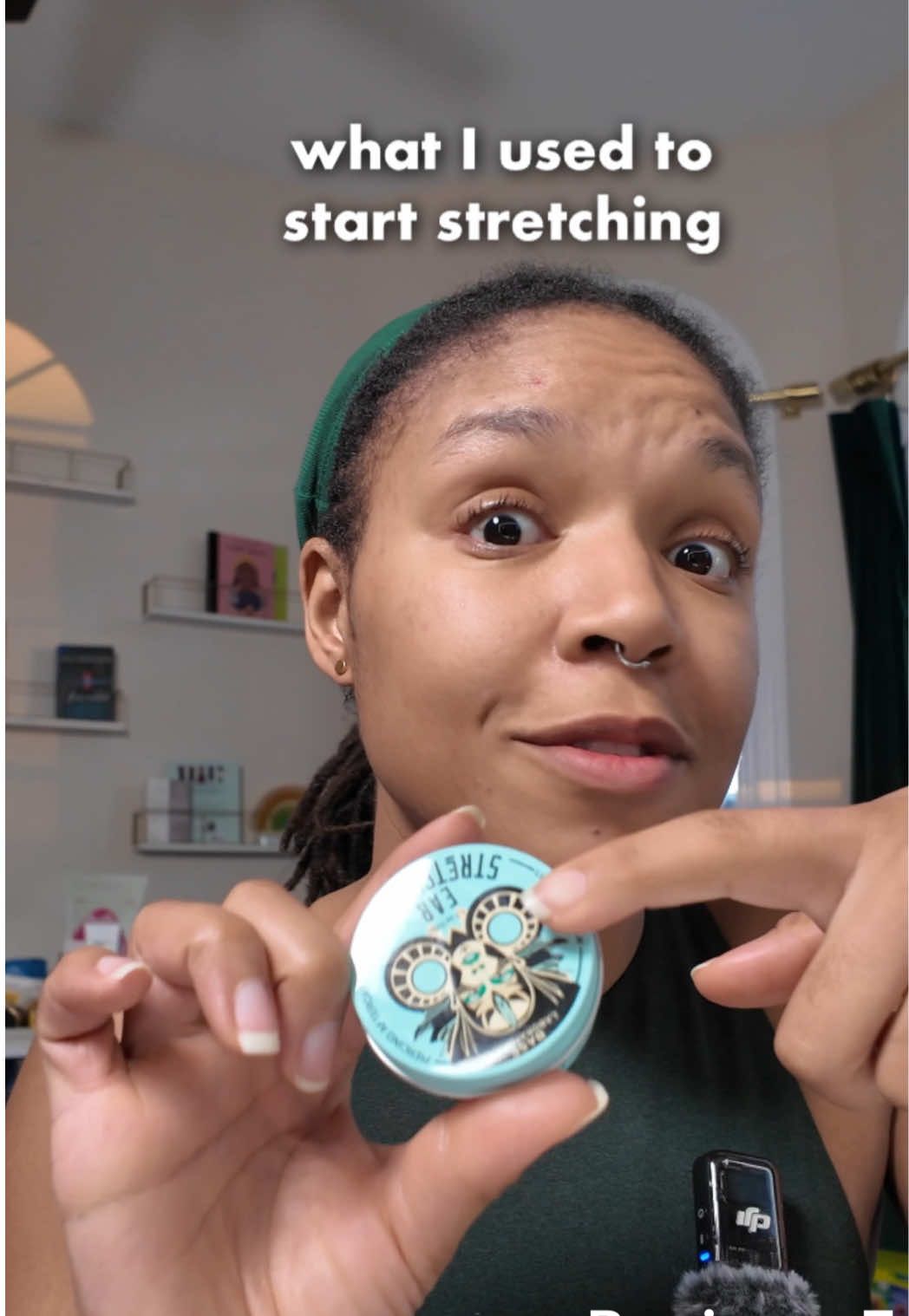 TikTok post by @themicrolocdmom for Base Laboratories. Caption reads: [...] so I used a stretching balm by @Base....
