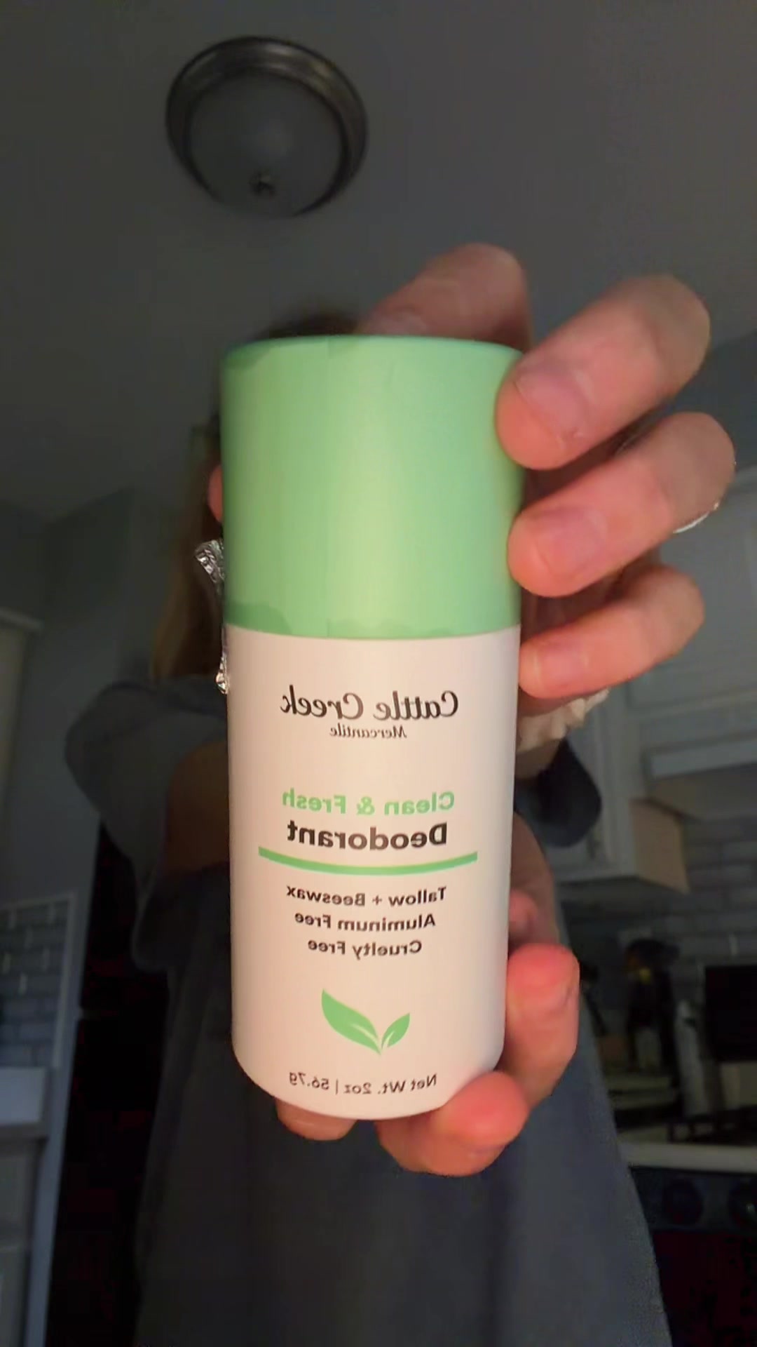 TikTok post by @ashlynn.mann for Cattle Creek. Caption reads: [...] dang good = my new fave deoderant.😘 @Cattle....