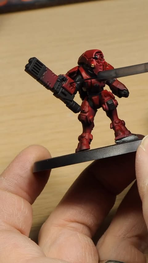 Instagram post by @spenspainting for AK-Interactive. Caption reads: [...] with a zenithal highlight then it’s....