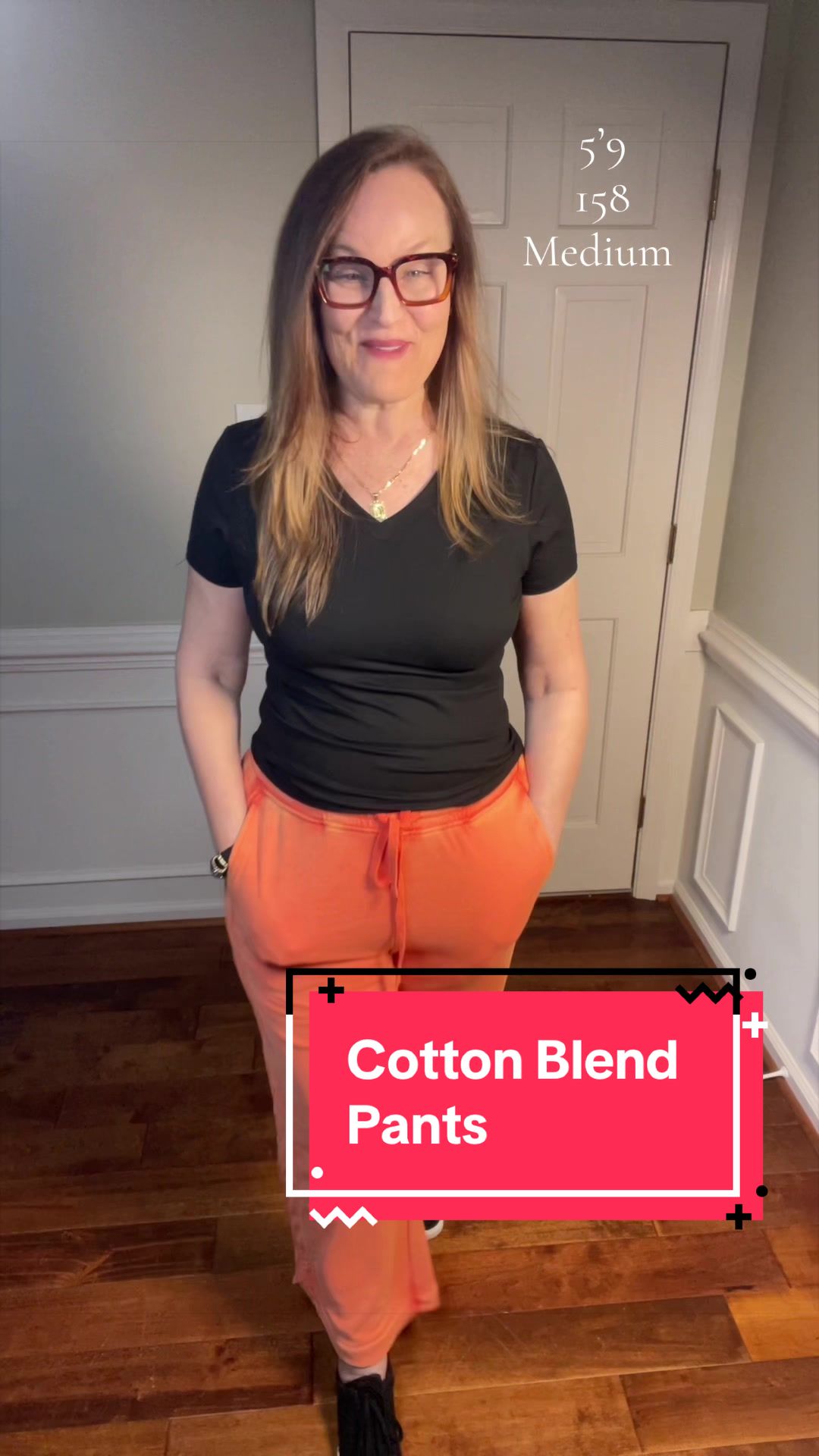 TikTok post by @annettemork for Songling Fashion. Caption reads: The softest pants. You’ll love them! Wide leg,....