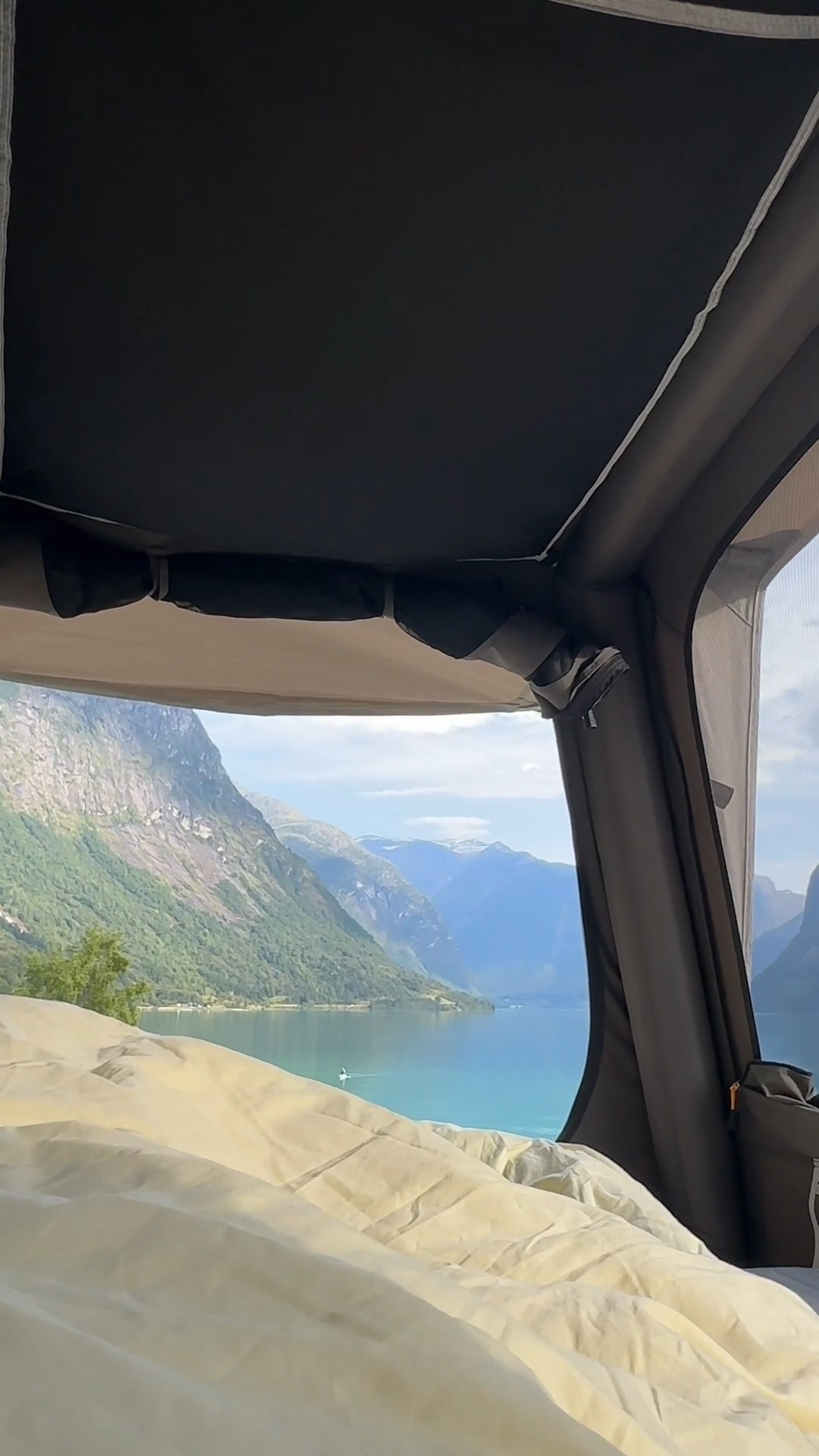 Instagram post by @louisebateman for Dometic. Caption reads: No schedule. Just the road. And the freedom to....