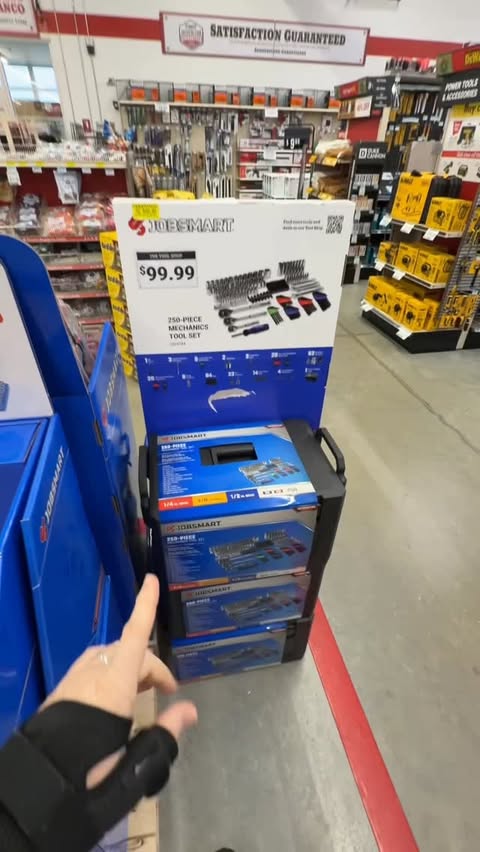 Instagram post by @masteringmayhem for Tractor Supply. Caption reads: Go get this tool set RIGHT NOW! @tractorsupply....