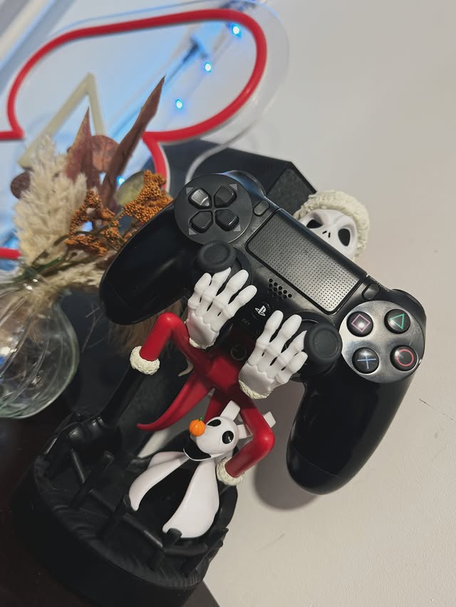 Instagram post by @ibaad_and_family for EXG Pro. Caption reads: AD || @exgpro 

 It’s the Jack Skellington Cable....