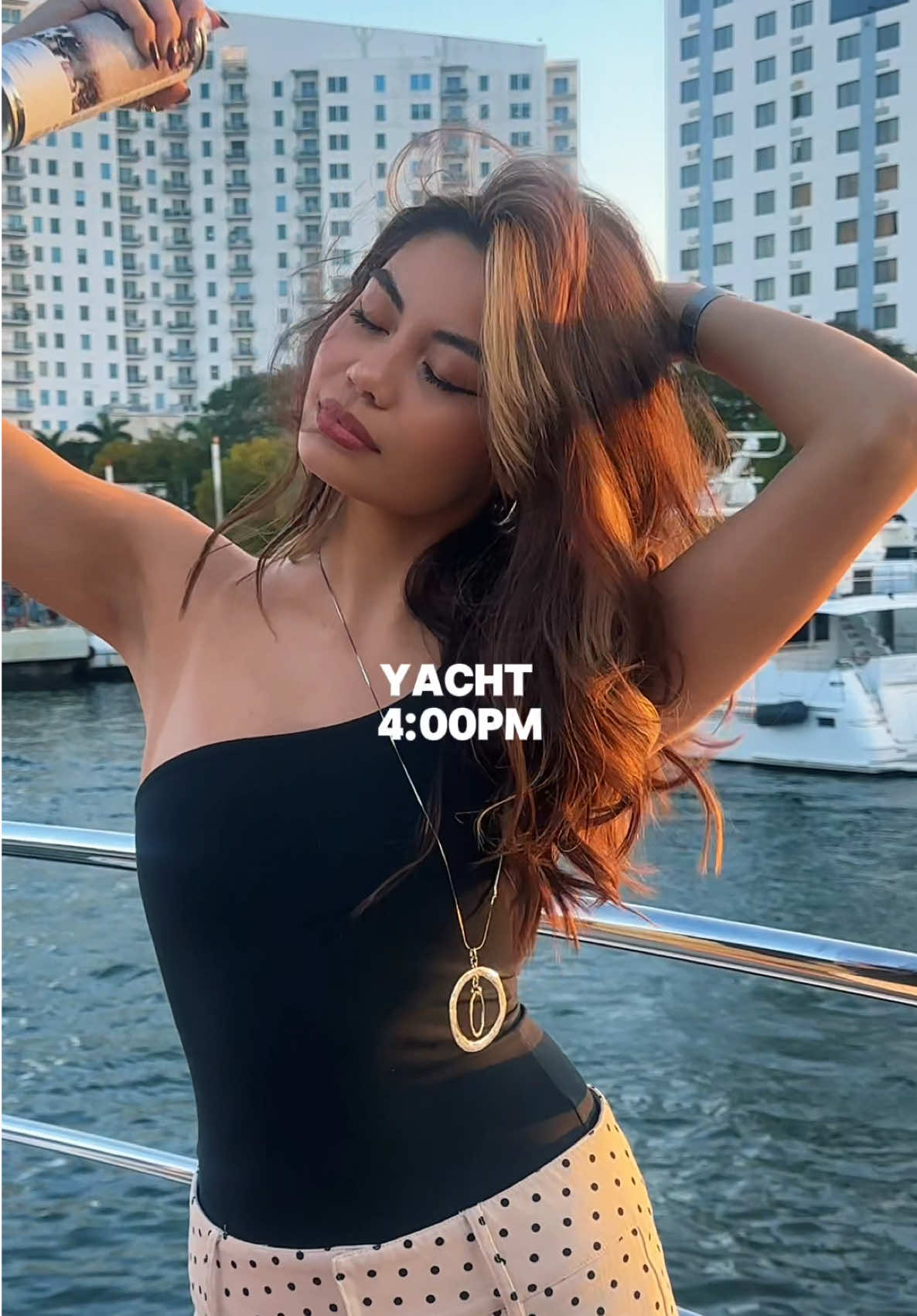 TikTok post by @arwencelis for IGK Hair. Caption reads: oh miami i love you @IGK Hair #artbasel....