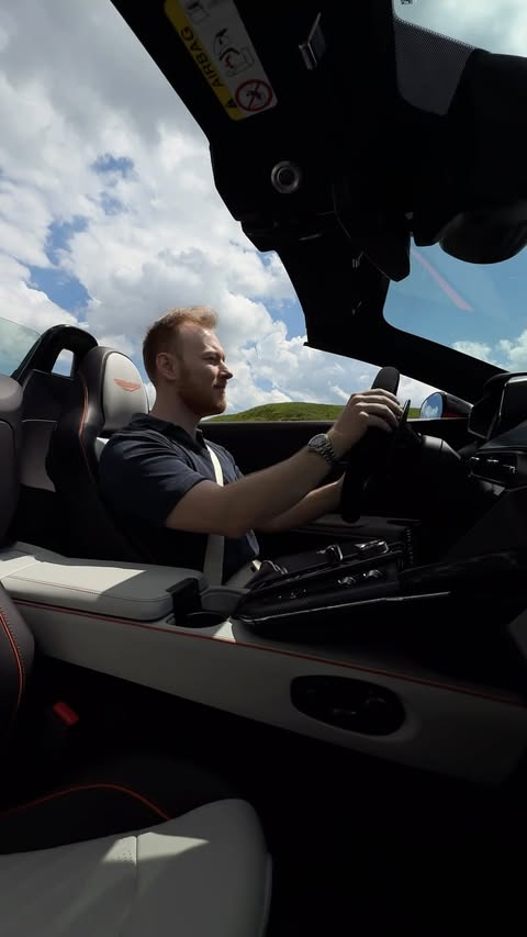 Instagram post by @the.mattbook for Aston Martin. Caption reads: [...] This car need no trending audio 😮‍💨....