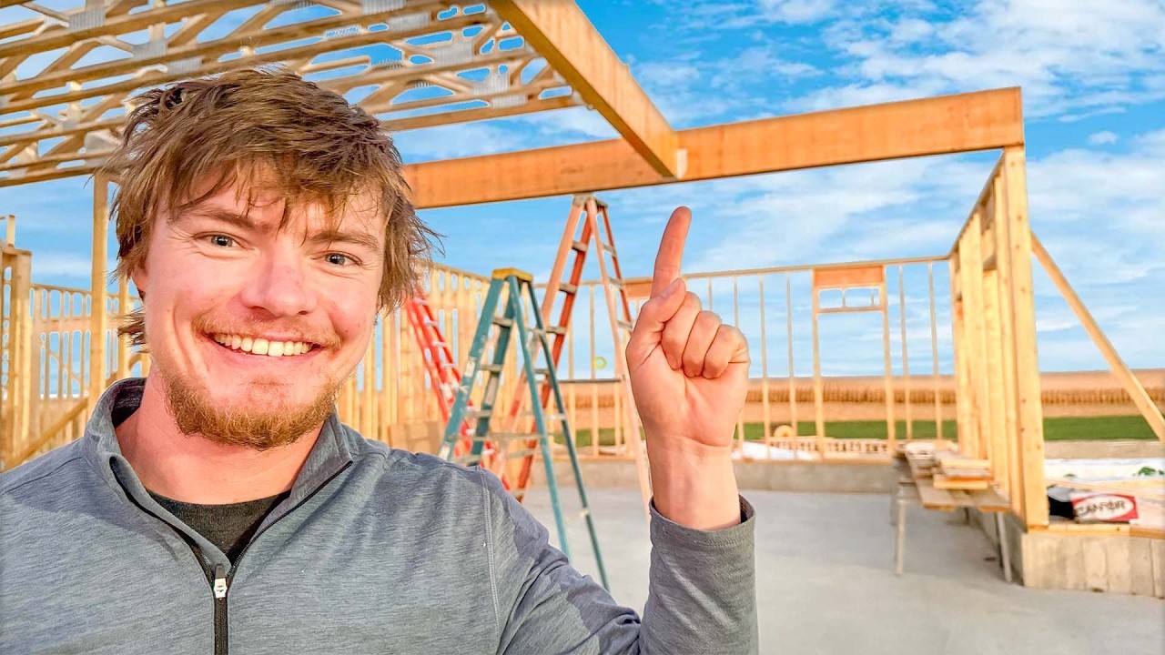 YouTube post by @ColeTheCornstar for SimpliSafe. Caption reads: Restoring My $7,000 Mansion: Did The HVAC Guy Rip....