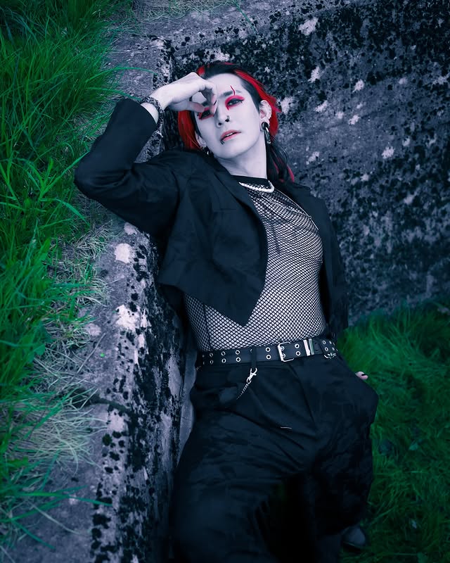Instagram post by @unimartin for KILLSTAR. Caption reads: [...] favorite season? ☀️ Suit gifted by @killstar....