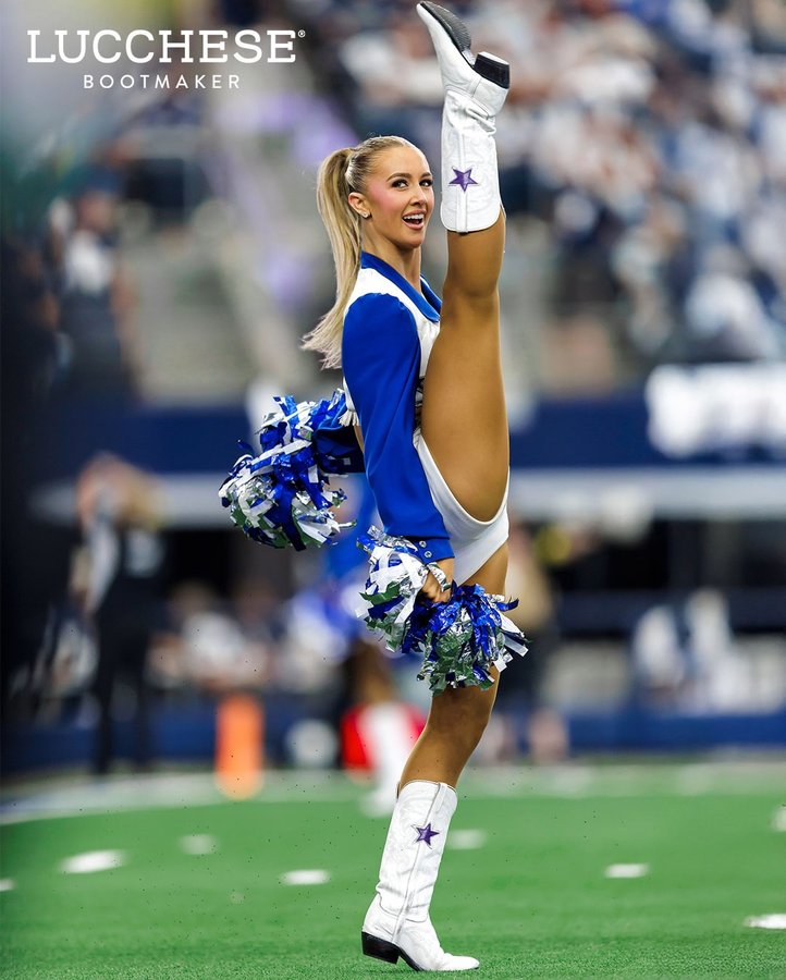 Instagram post by @flexi_faith for Lucchese. Caption reads: For compassion and care 🐾💜⭐ Faith proudly....