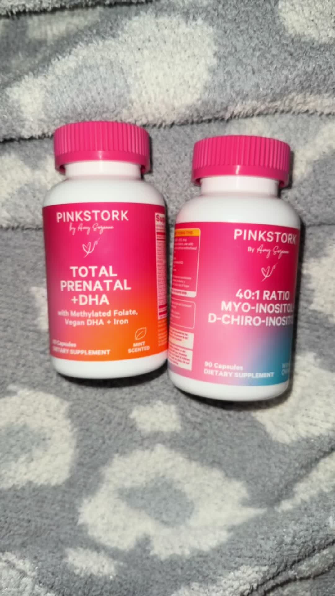 TikTok post by @seleeennnaaaa for Pink Stork. Caption reads: [...] also gone thru infertility.  I love @Pink....