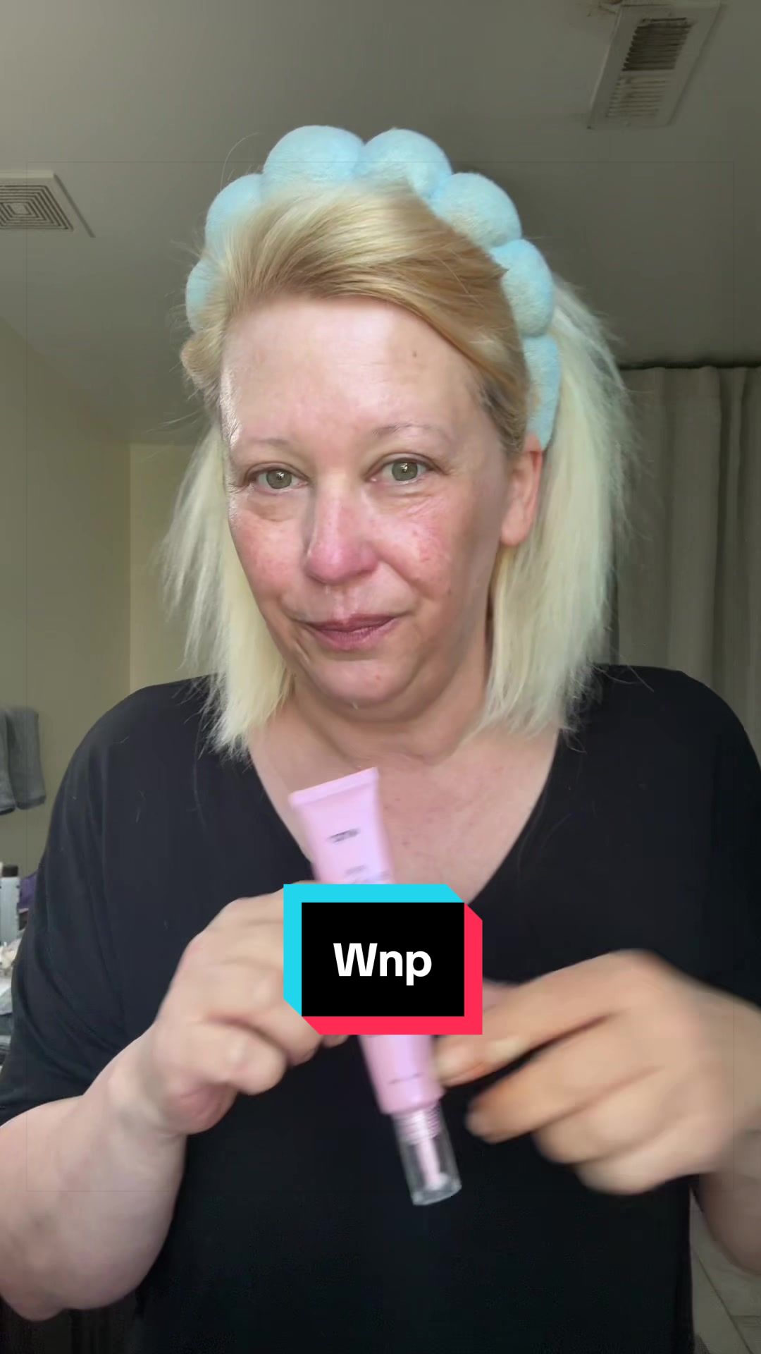 TikTok post by @garagewino for WNP_global. Caption reads: [...] serum! #skincare #pdrn #glow #serum....