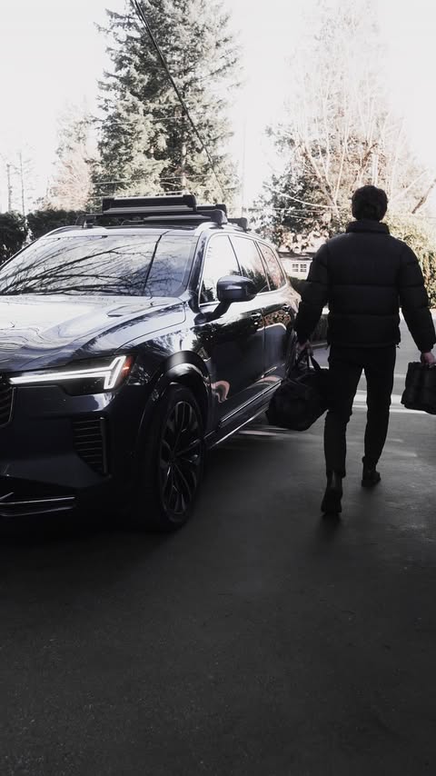 Instagram post by @danemcbeth for Volvo Cars. Caption reads: Packing for a winter hike w/ the @volvocarcanada....