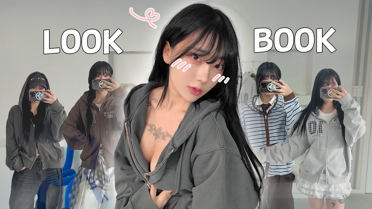 YouTube post by @simjamon for MUSINSA. Caption reads: [Comment Event] Sexy Nuna's Hooded Zip-up....