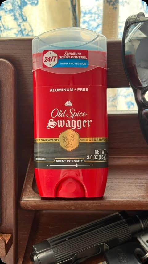 Instagram post by @luxeodette for Influenster. Caption reads: Thank you @oldspice and @influenster for gifting....