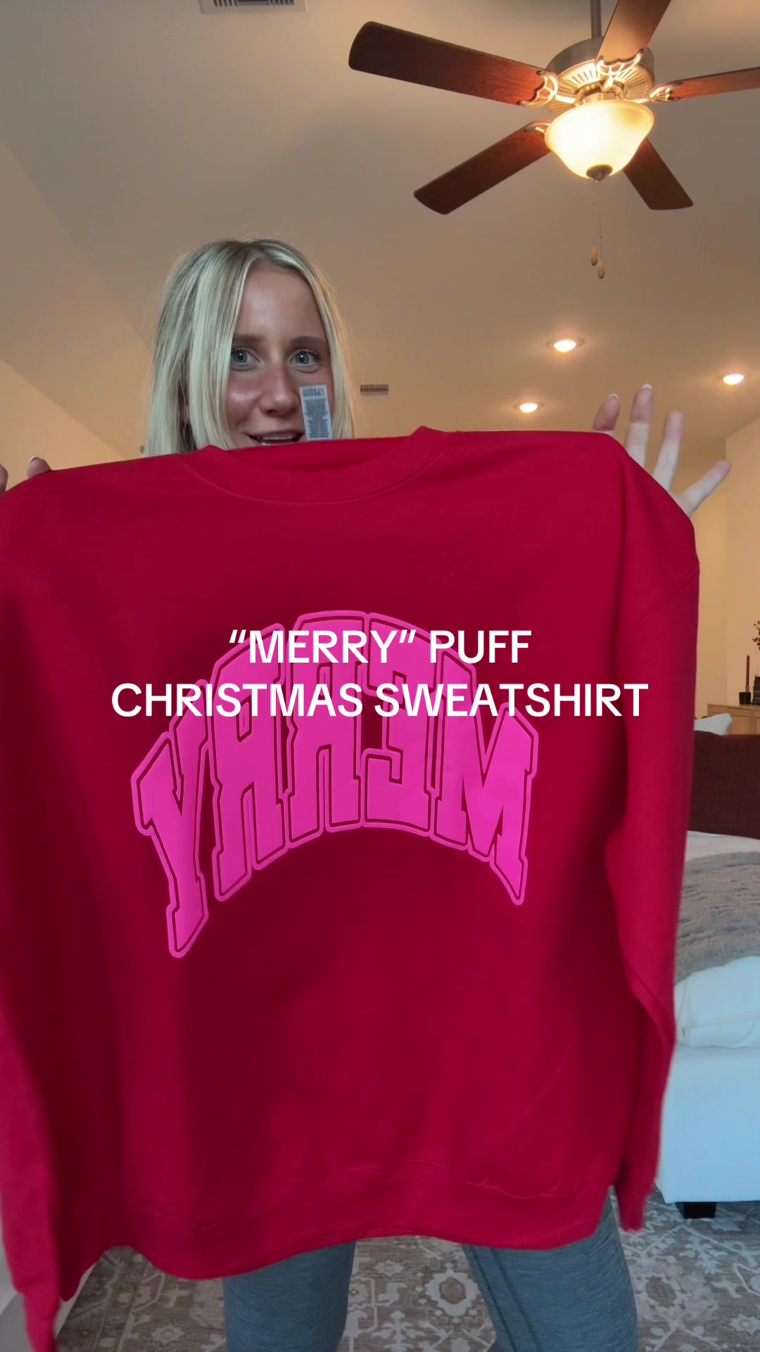 TikTok post by @megannevans for United Monograms. Caption reads: [...] new favorite for the holidays 😍 @United....