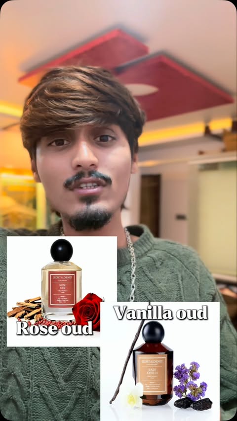 Instagram post by @mr_mehsif._08 for Ahmed Al Maghribi Perfumes. Caption reads: Bhai ₹1274 me Royal Rose Oud?! 🤯 Ahmed Al....