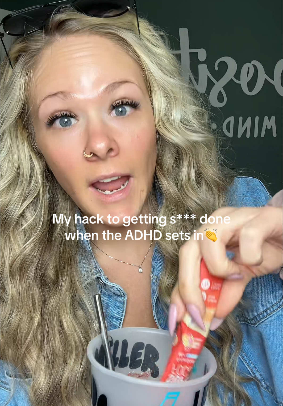 TikTok post by @joliolioliver for drinknello. Caption reads: Struggle no more @Drink Nello has got you covered....