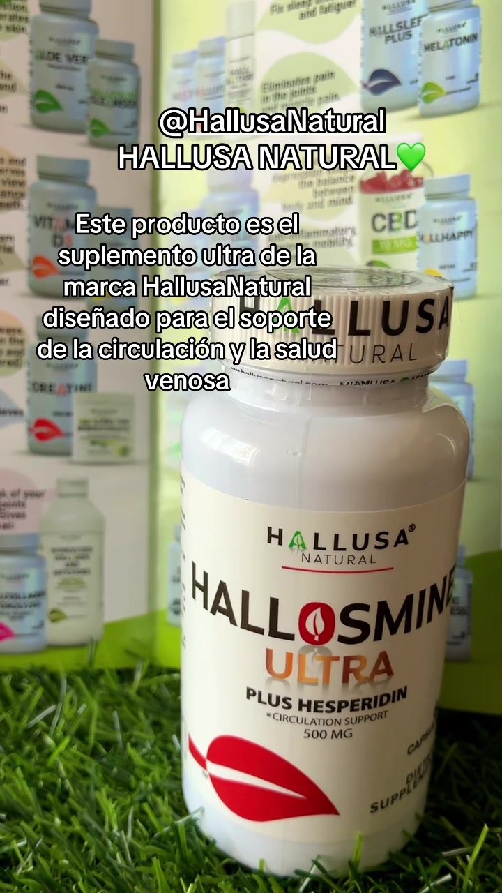 TikTok post by @mari_medina109 for Hallusa Natural. Caption reads: [...] diarios de Alta calidad🌱💚@Hallusa Natural....