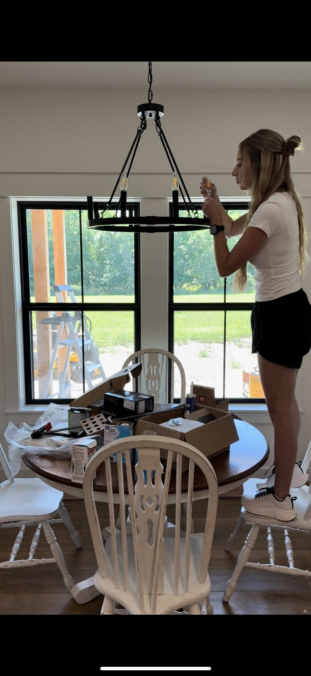 TikTok post by @hannahfillpot for Alani Nutrition. Caption reads: Let’s crack an Alani + work on the barndo 🤪✨👏🏼....