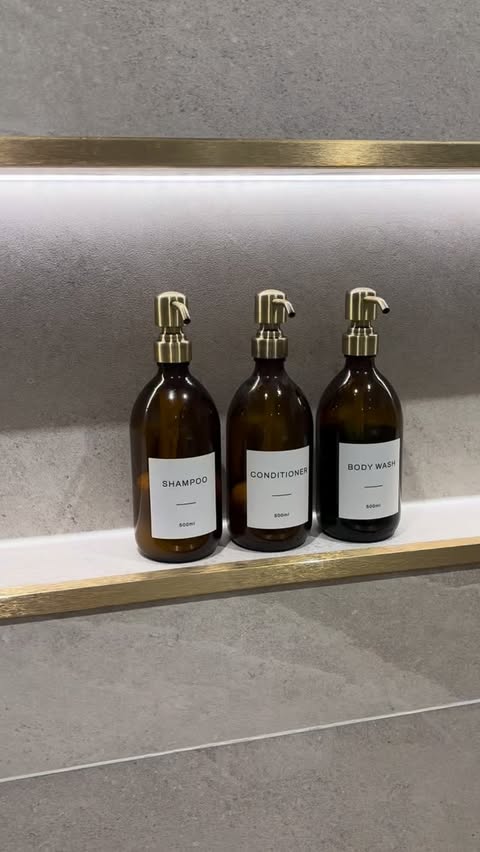 Instagram post by @lowe_country_life for NAMIE HOME. Caption reads: This Amber glass set from @namiehome has finished....