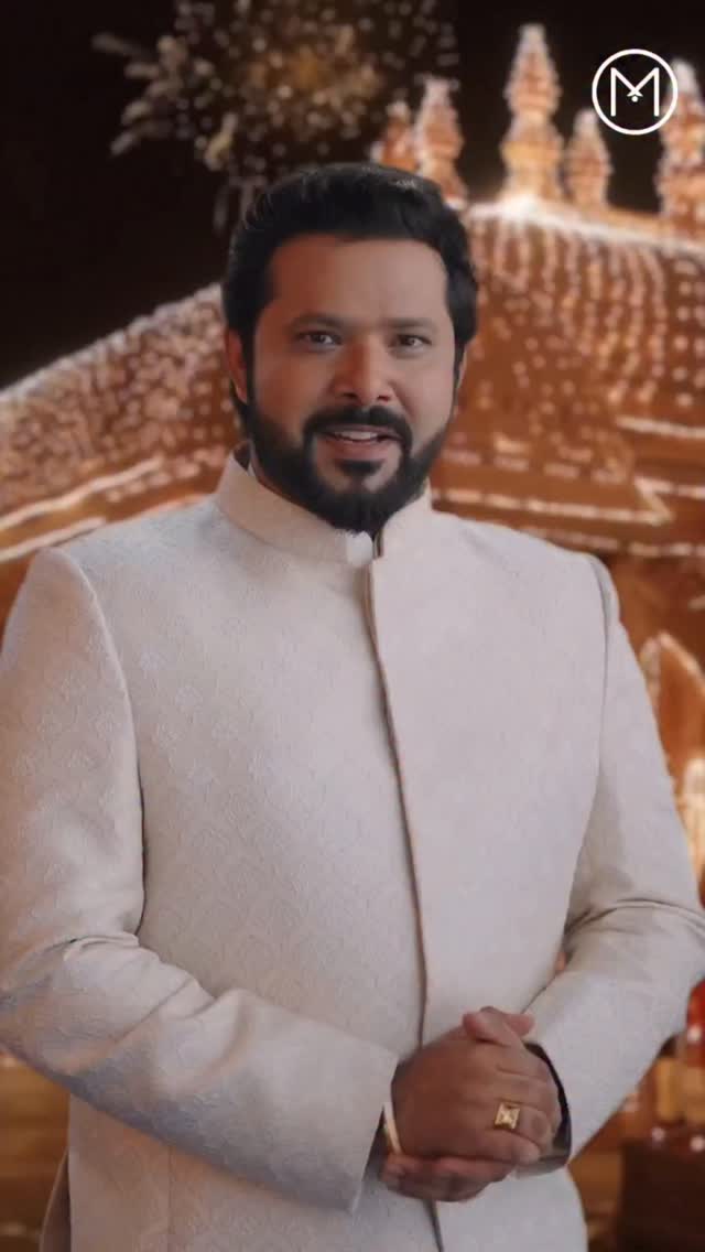 Instagram post by @sabyasachi_actor for Malabar Gold and Diamonds. Caption reads: Happy Diwali.