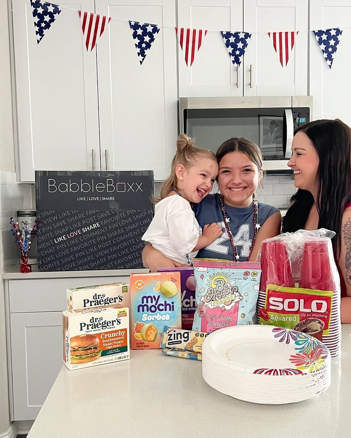 Instagram post by @raisingmytribe12 for My/Mochi. Caption reads: #Ad Can’t wait to celebrate the 4th of July with....