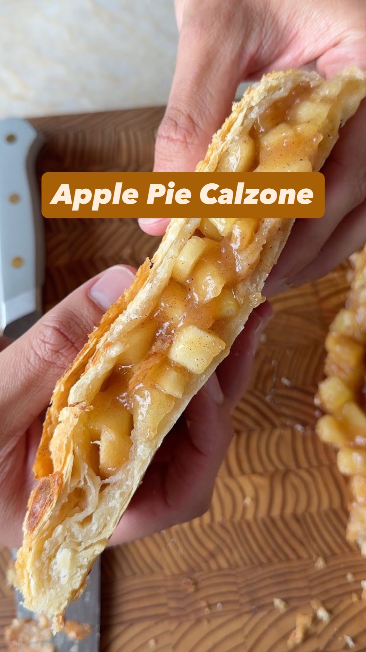 Instagram post by @jakecohen for Food52. Caption reads: Jammy apples wrapped in a flaky crust - @jakecohen....