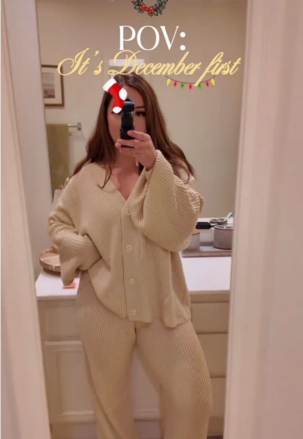 TikTok post by @lachapppa for Hobby Lobby. Caption reads: Christmas activated 🧸🎄🎁 @Hobby Lobby @Marshalls....