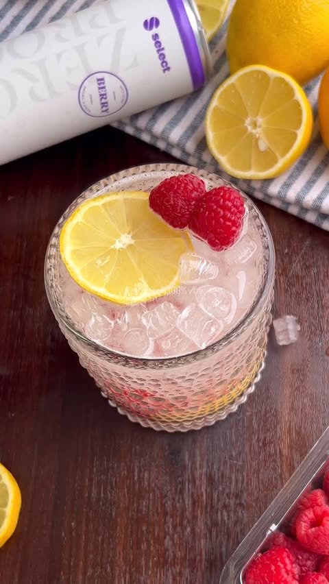 Instagram post by @farmacyrevolution_ for Total Wine & More. Caption reads: Wellness Sips 🍋🍓Dry January but make it elevated....