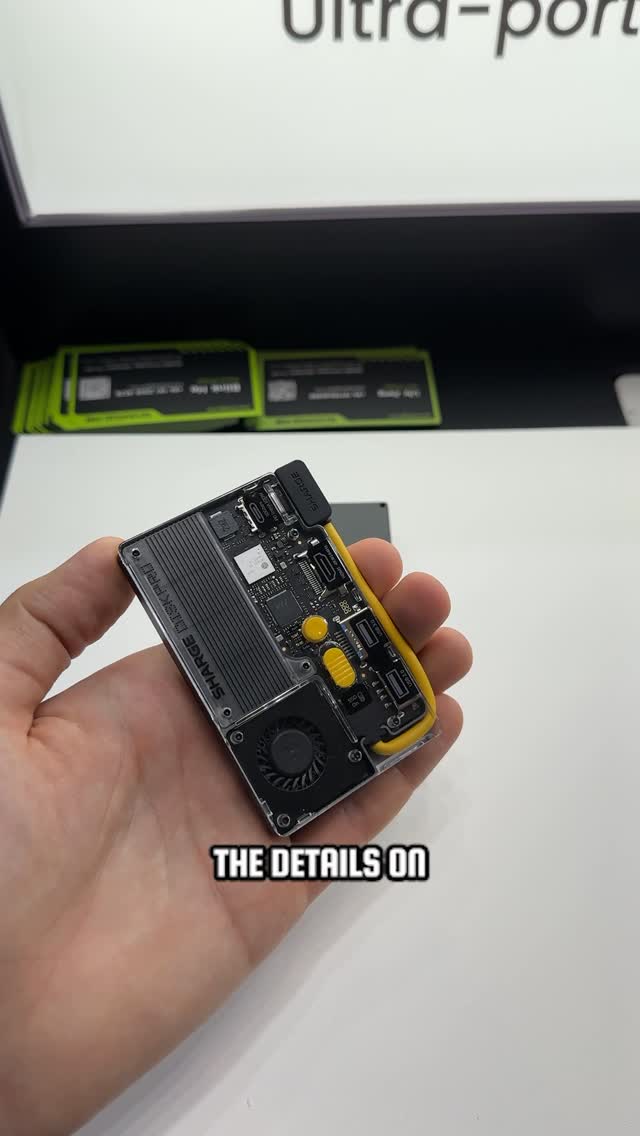 Instagram post by @ed.techsource for SHARGE. Caption reads: [...] SSD + hub for this all-in-one?....