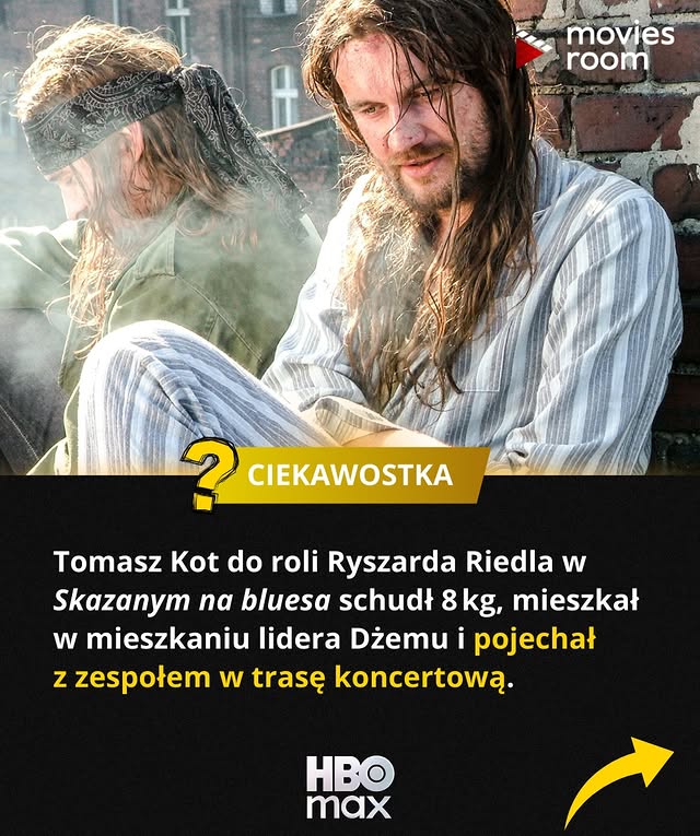 Instagram post by @ciekawostkowoo for Max Polska. Caption reads: Jaka jest Wasza ulubiona rola Tomasza Kota? 🎬....