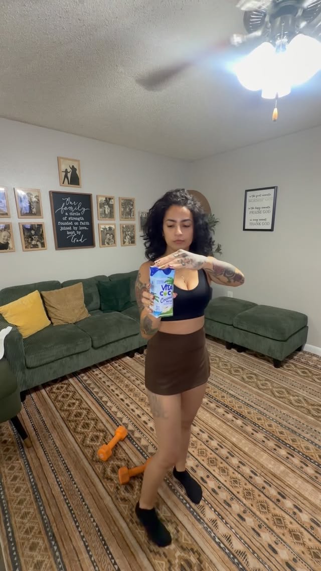 Instagram post by @j.whynot for Vita Coco. Caption reads: [...] hydration game isn’t. 😂💪🥥 @vitacoco 😎 At....