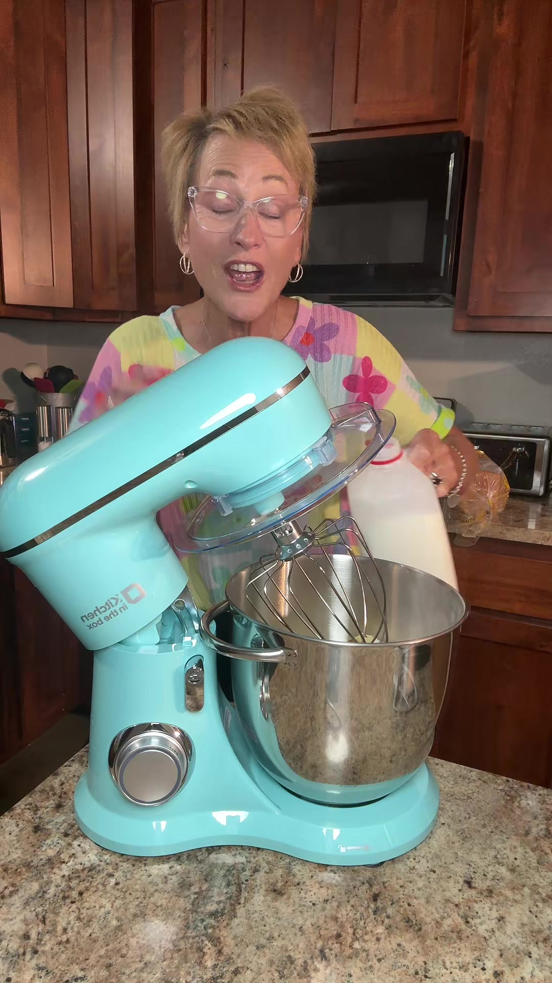 TikTok post by @tlb5219 for Kitcheninthebox. Caption reads: Transform your kitchen with the Kitchen in the Box....