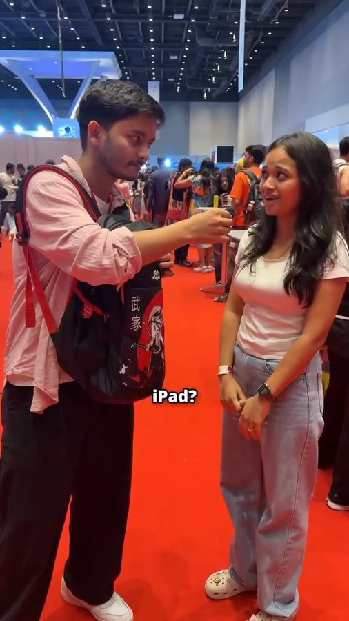 Instagram post by @animecloudyt for Skybags. Caption reads: [...] and the entire anime multiverse in your....