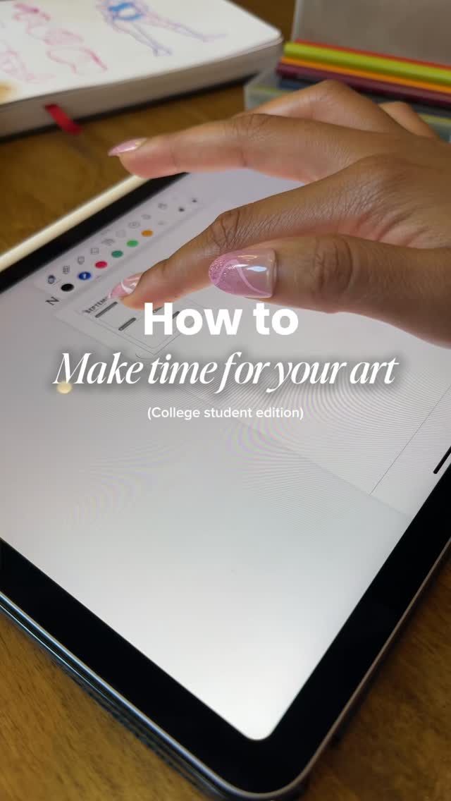 Instagram post by @yungpicari for Notability. Caption reads: 🎨 how i treat art like a class (even while in....