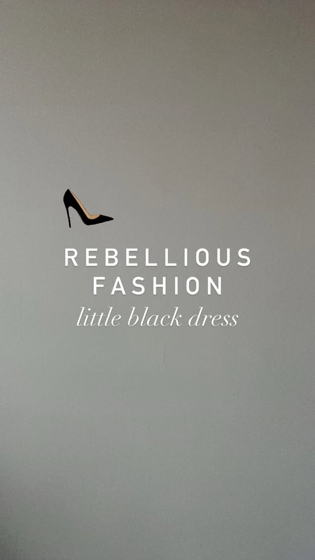 Instagram post by @gabbiearmstrong for Rebellious Fashion. Caption reads: [...] personality says no 🫠 Dress is....