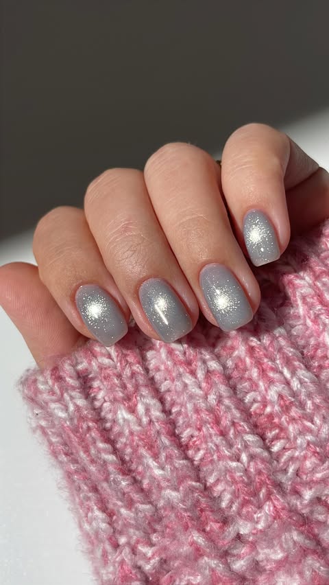 Instagram post by an influencer for Beetles Gel Polish. Caption reads: [...] cat eye effect🩶✨ using @beetlesgelpolish ‘....