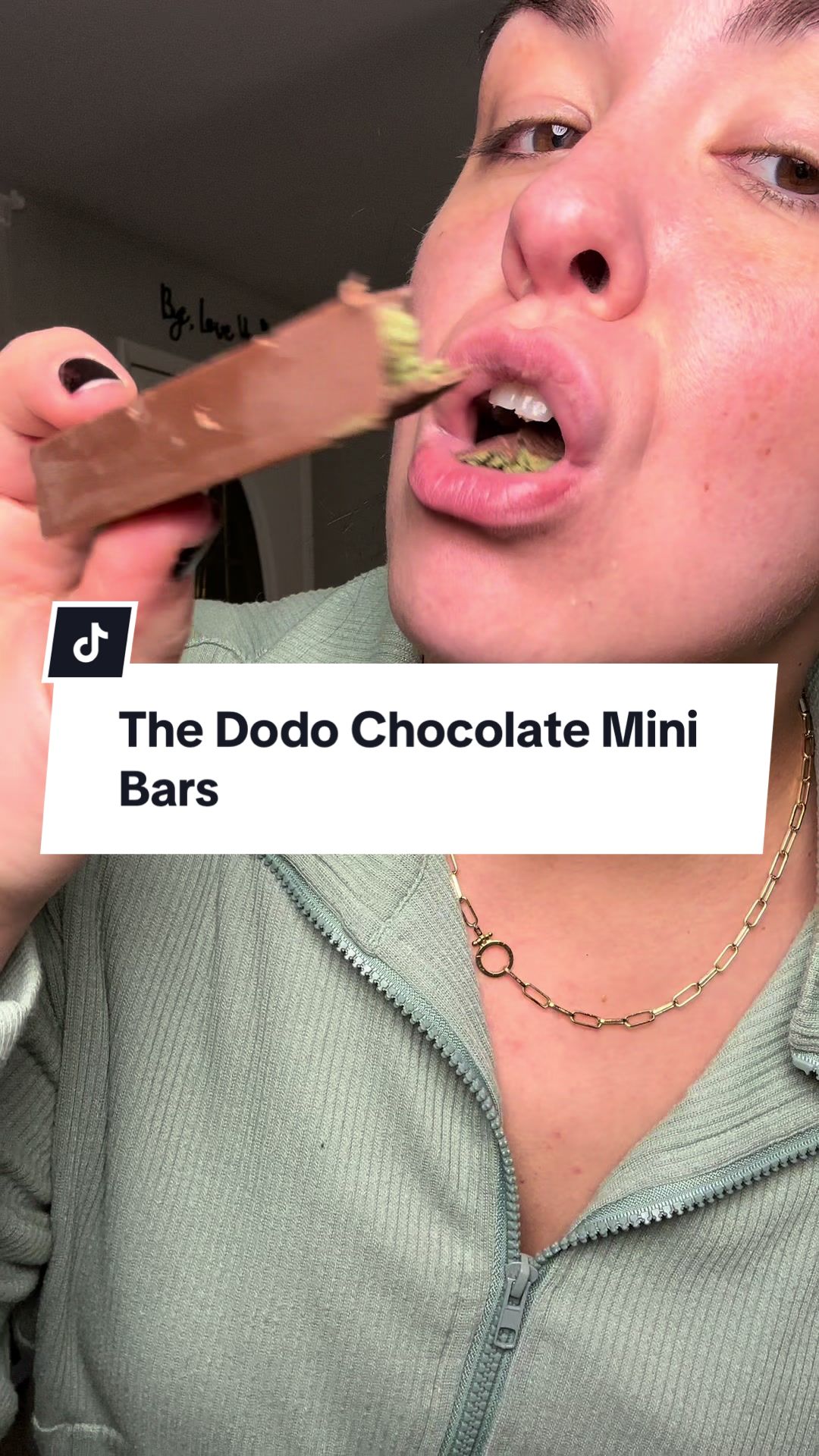 TikTok post by @hannahsahm for Dodo Chocolates. Caption reads: [...] grabs one” kind of boxes. @The Dodo....