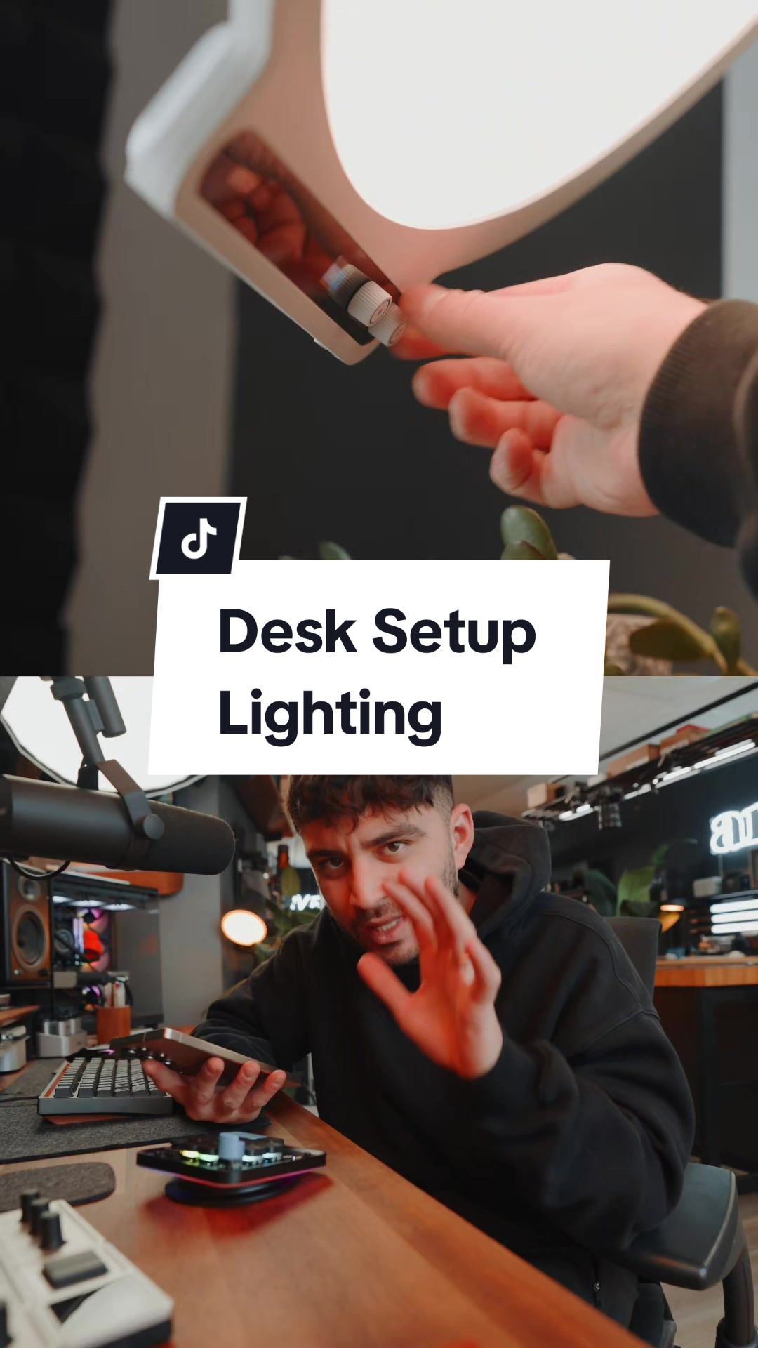 TikTok post by @andresvidoza for amaran. Caption reads: [...] and actually made for long hours.....