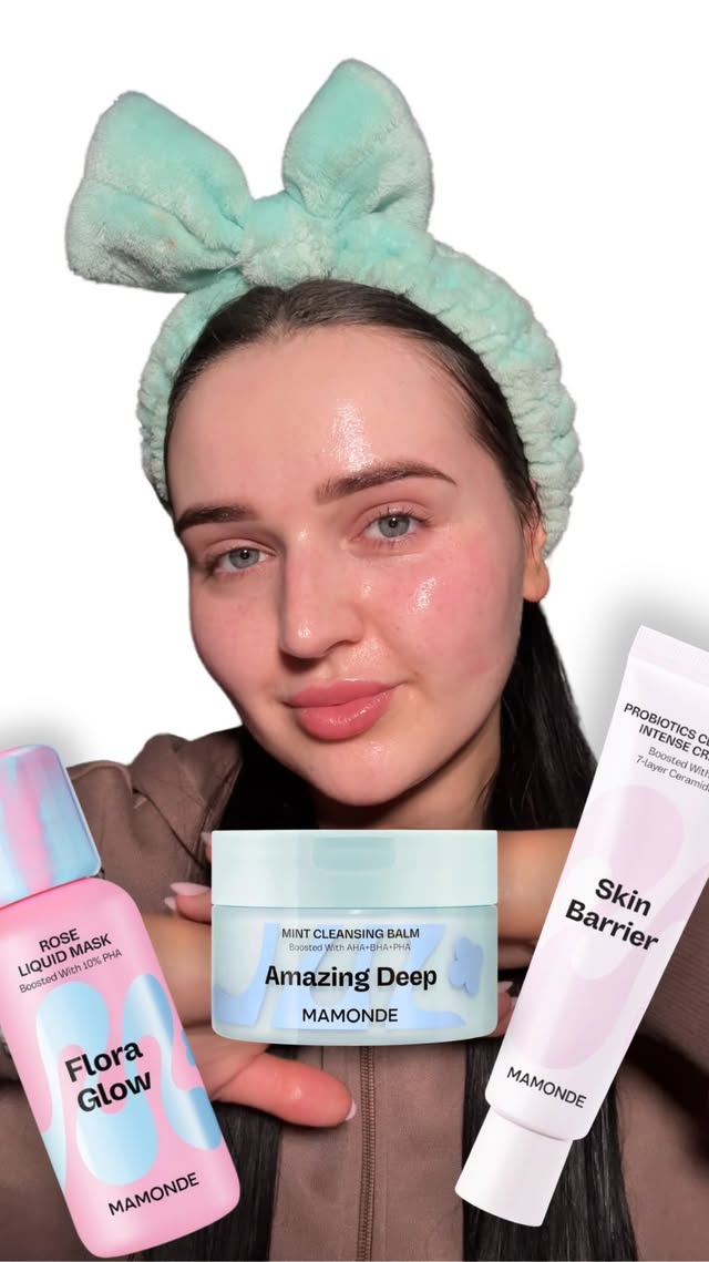 Instagram post by @makijaze_paulina for Mamonde. Caption reads: [...] 𝖨𝗇𝗍𝖾𝗇𝗌𝖾 𝖢𝗋𝖾𝖺𝗆 . #notino #mamonde....