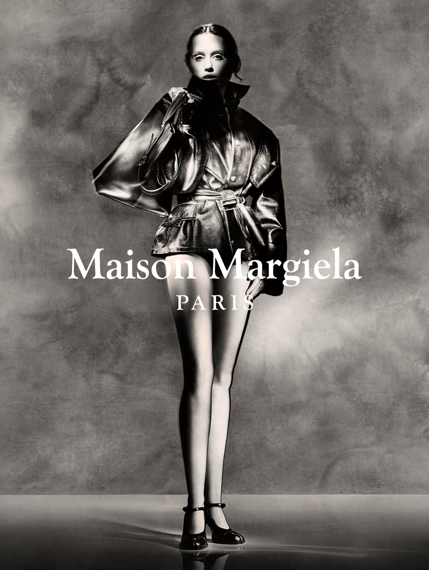 Instagram post by @mileycyrus for Maison Margiela. Caption reads: Maison Margiela Autumn-Winter 2025 featuring Miley....