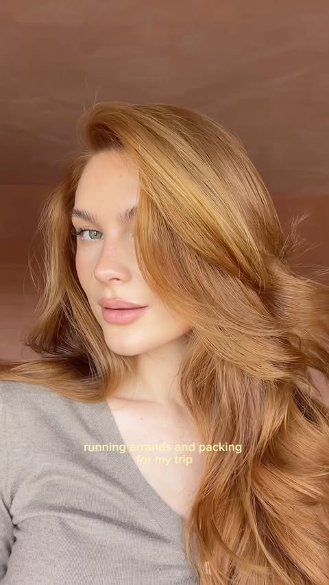 Instagram post by @autymsanson for Kristin Ess Hair. Caption reads: [...] gloss was in order and the @kristinesshair....