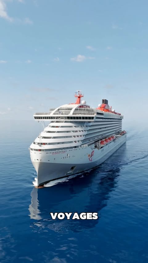 Instagram post by @marvedtv for Virgin Voyages. Caption reads: #ad 🚢 My FIRST cruise ever… and @virginvoyages....