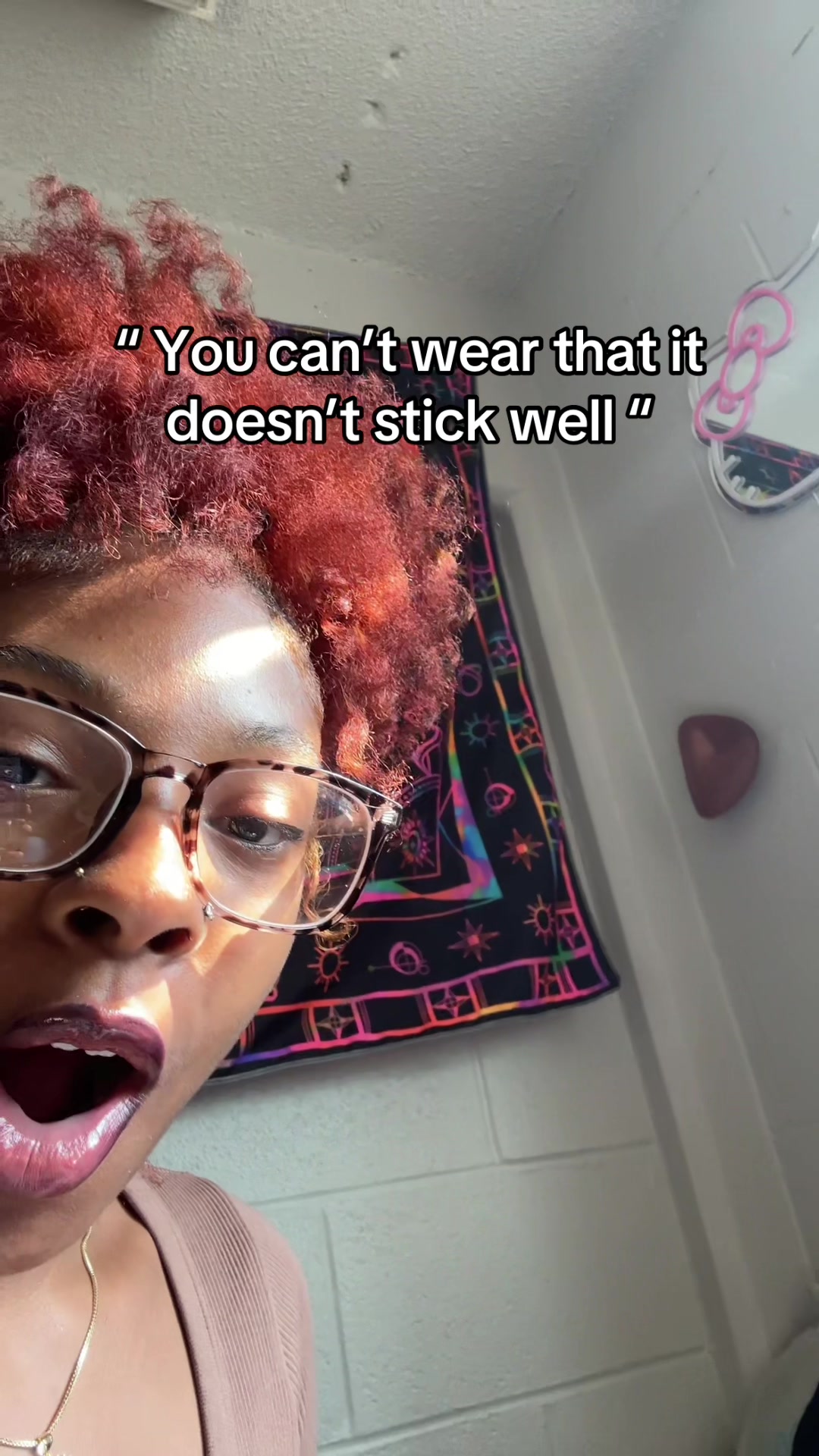 TikTok post by @xox.nunu for Snowy Care. Caption reads: Love these sticky inserts so bad !! #stickybra....