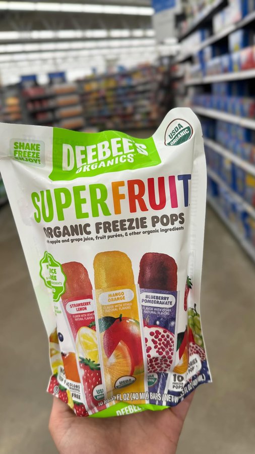 Instagram post by @walmartgems for DeeBee’s Organics. Caption reads: [...] them at @Walmart and Walmart.com!....