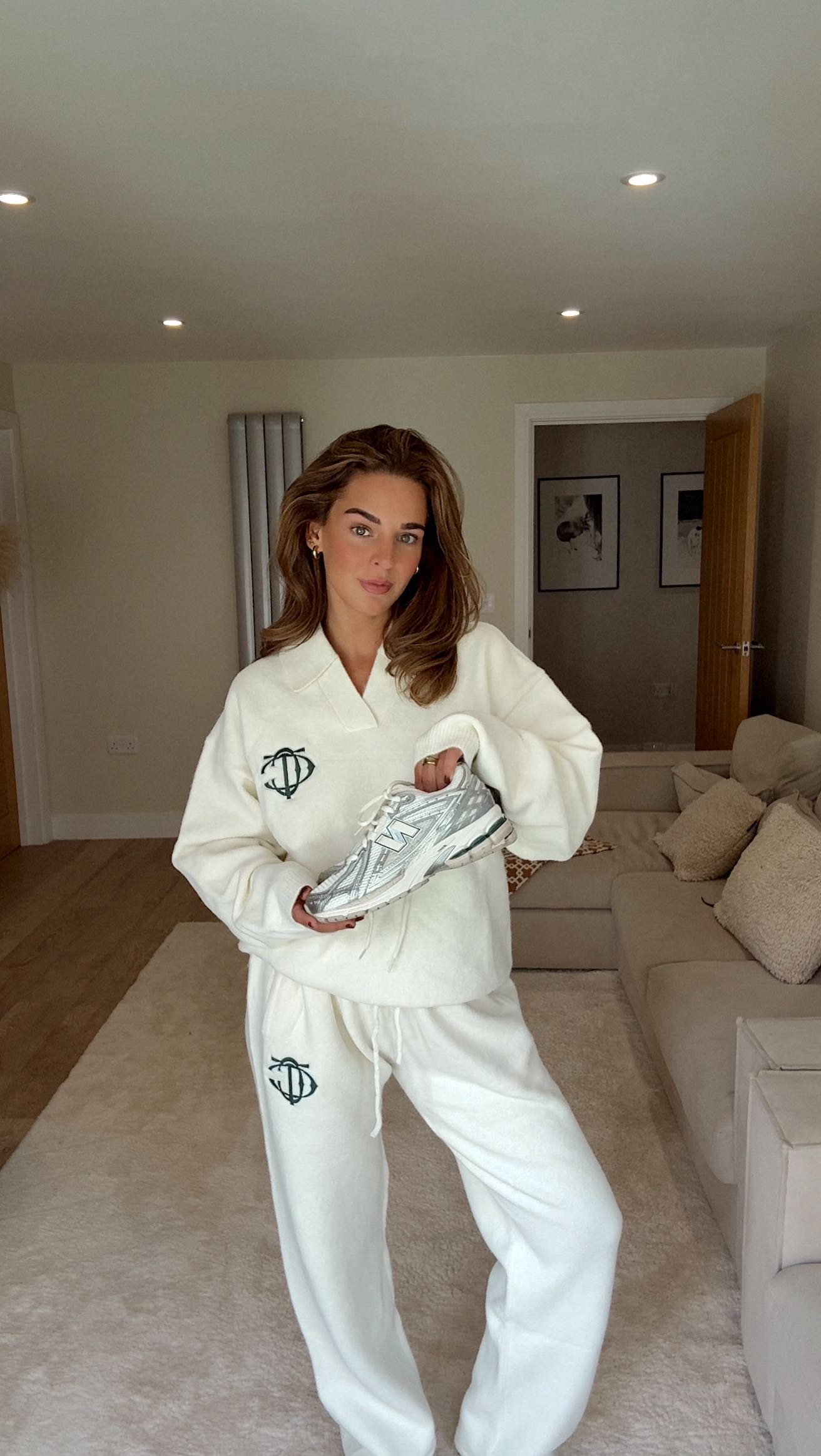 Instagram post by @livwooldridge_ for The Couture Club. Caption reads: [...] outfits for this season ☁️🍁⛈️....